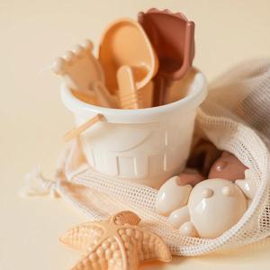 Набор для пляжа и песочницы Mrs. Ertha "All Aboard", микс с бежевым